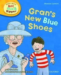 Gran’s new blue shoes