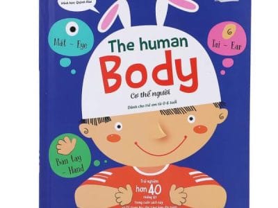 Cơ thể người = The human body: Dành cho trẻ em từ 0-6 tuổi – Lời: Linh Chi ; Minh họa: Quỳnh Rùa